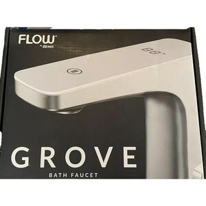 Bath Faucet Flow by Bemis Grove-Chrome Motion Activated Smart Touch LED display
